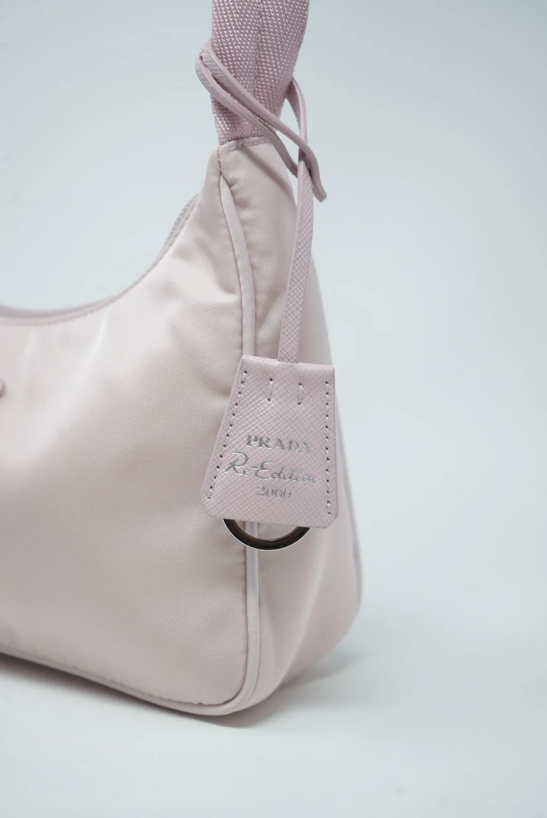 Prada Re-nylon hobo bag Light Pink