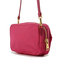 PRADA Ribbon Shoulder Pouch Pink 1N1727 Nylon