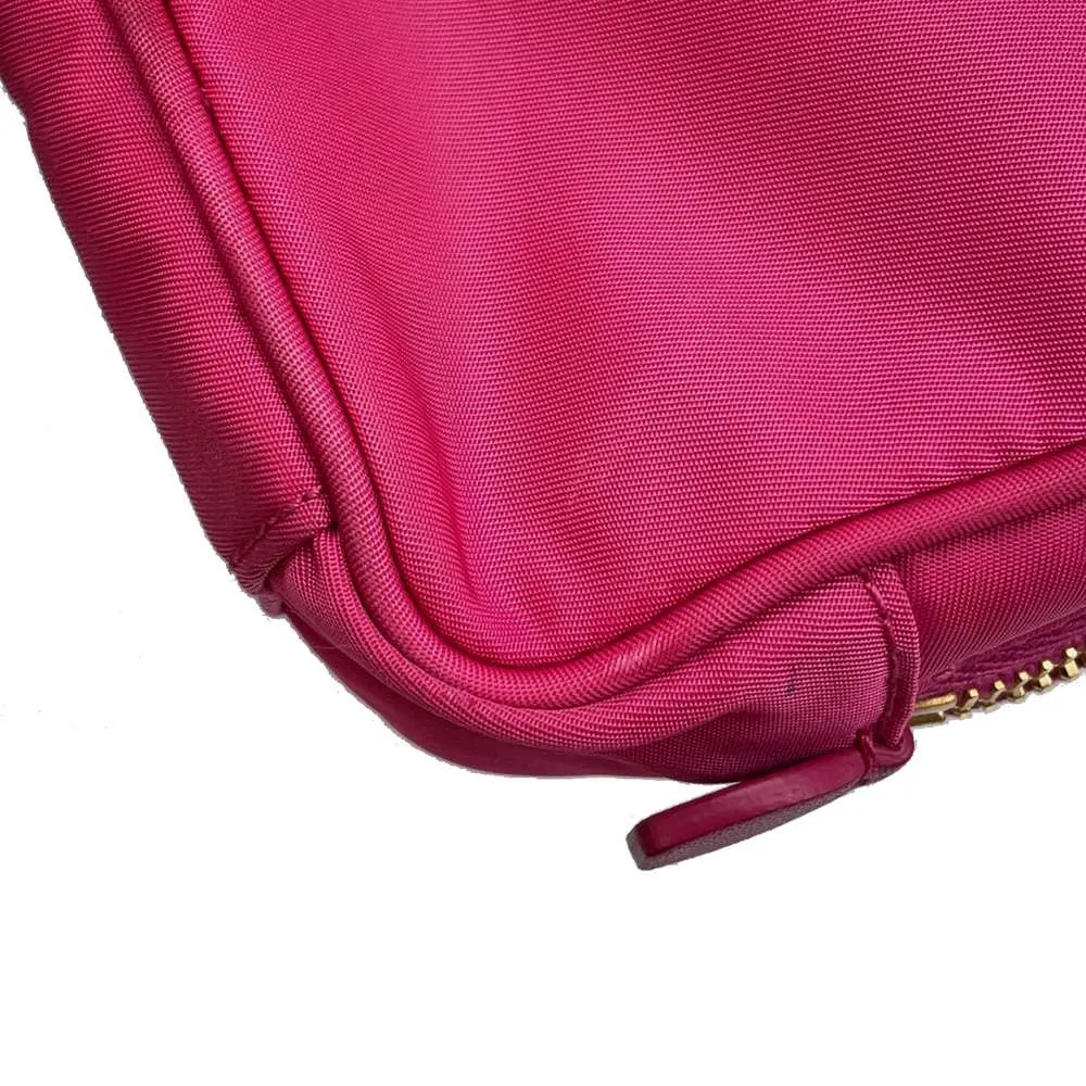 PRADA Ribbon Shoulder Pouch Pink 1N1727 Nylon