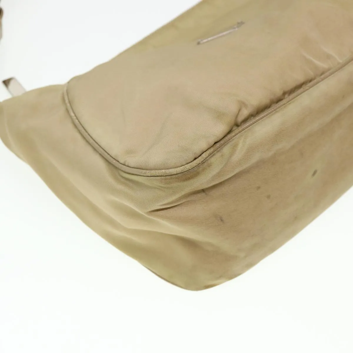 PRADA Shoulder Bag Nylon Beige  38805
