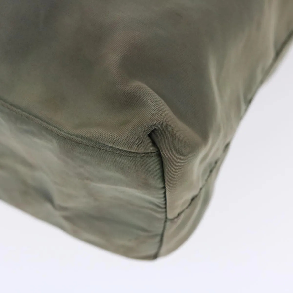 PRADA Tote Bag Nylon Khaki  49587