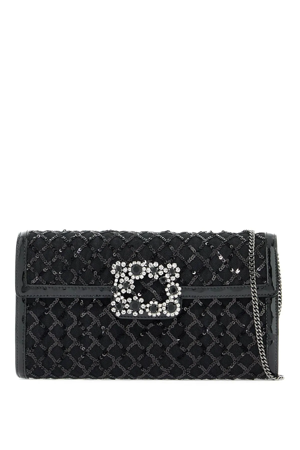 "flower buckle envelope RBWAMFD0211TPV NERO