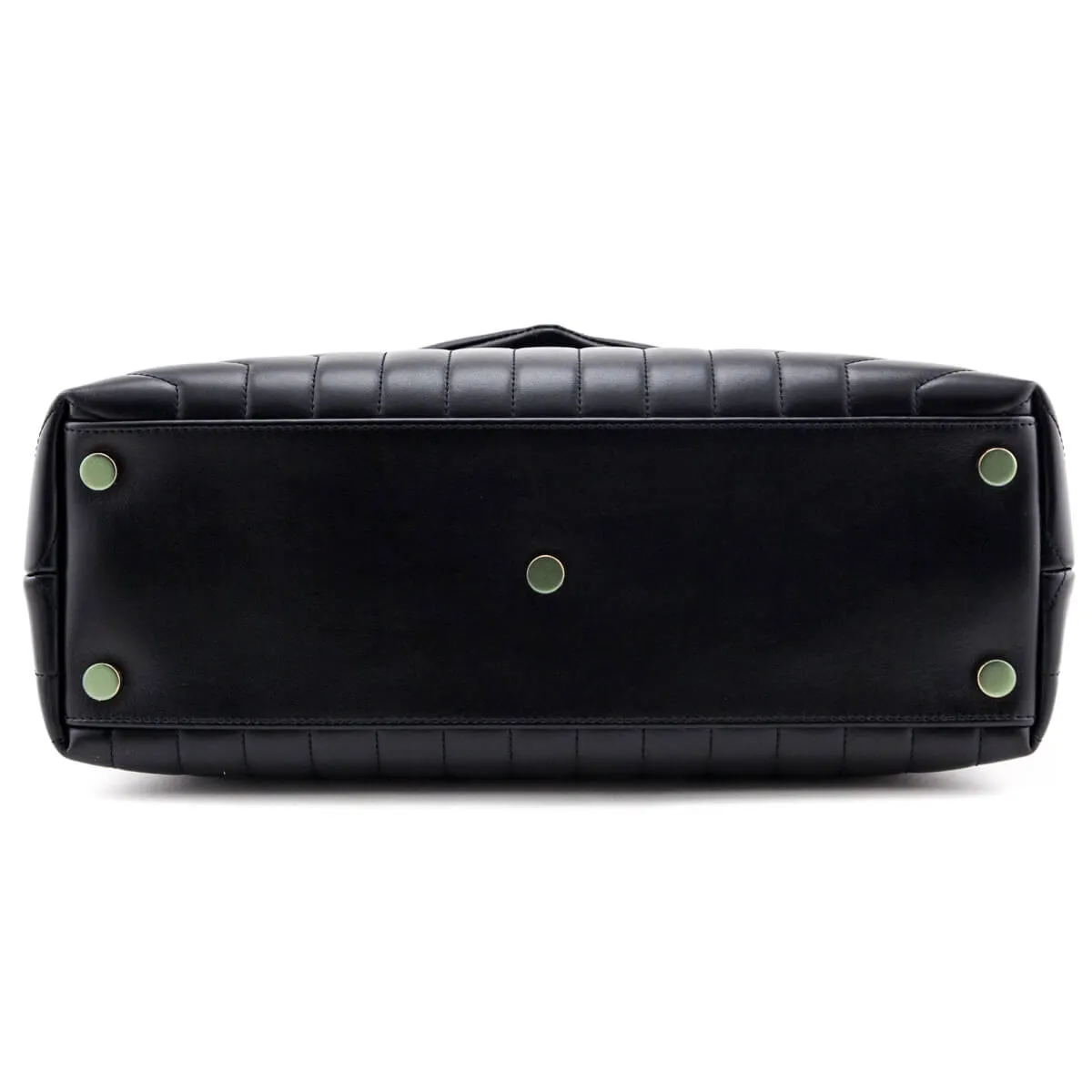 Saint Laurent Black Calfskin Matelasse Large Loulou Monogram Chain Satchel