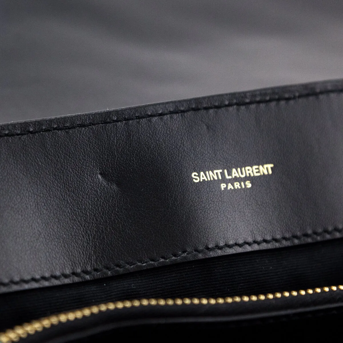 Saint Laurent Black Calfskin Matelasse Large Loulou Monogram Chain Satchel