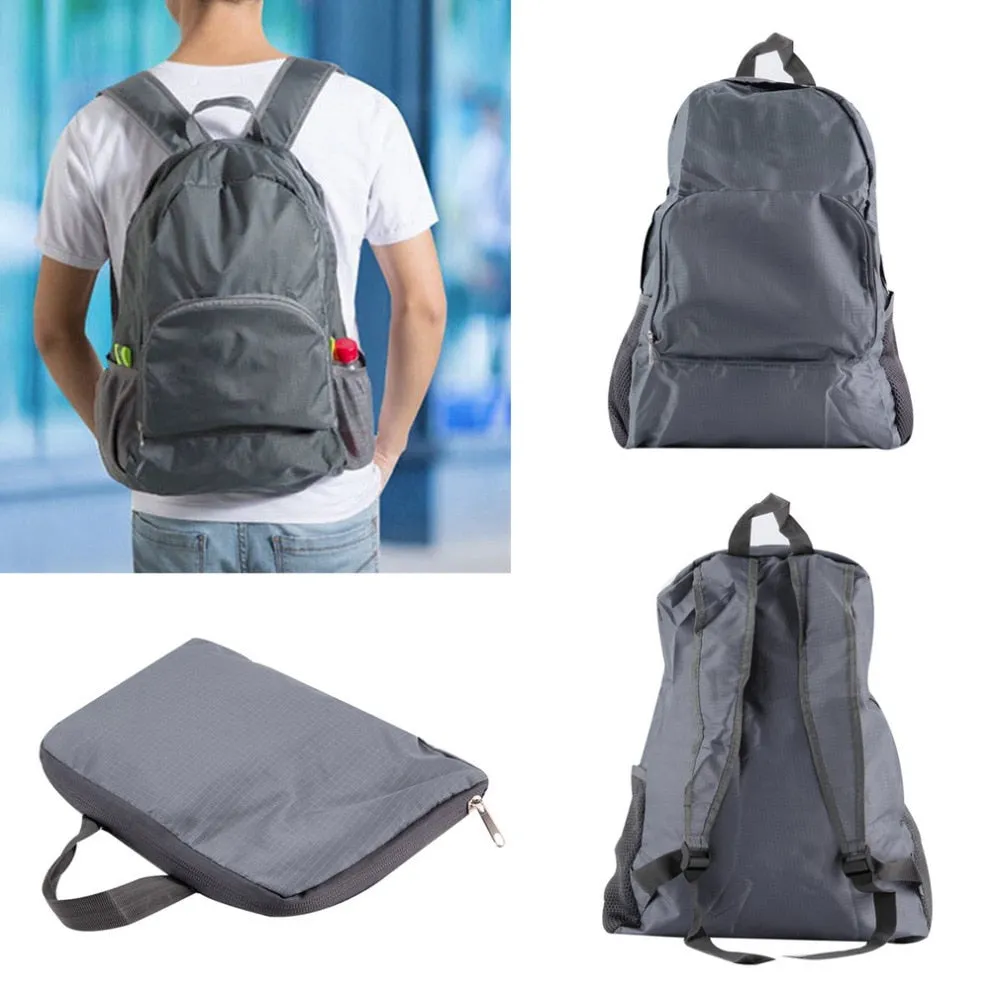 Sidiou Group Outdoor travel Nylon Foldable Portable Zipper Travel Backpack Outdoor Shoulder Bags
