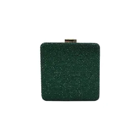 Square Mini Crystal Clutch