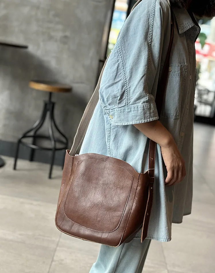Stylish Womens Small Leather Shoulder Bag Soft Leather Crossbody Purse