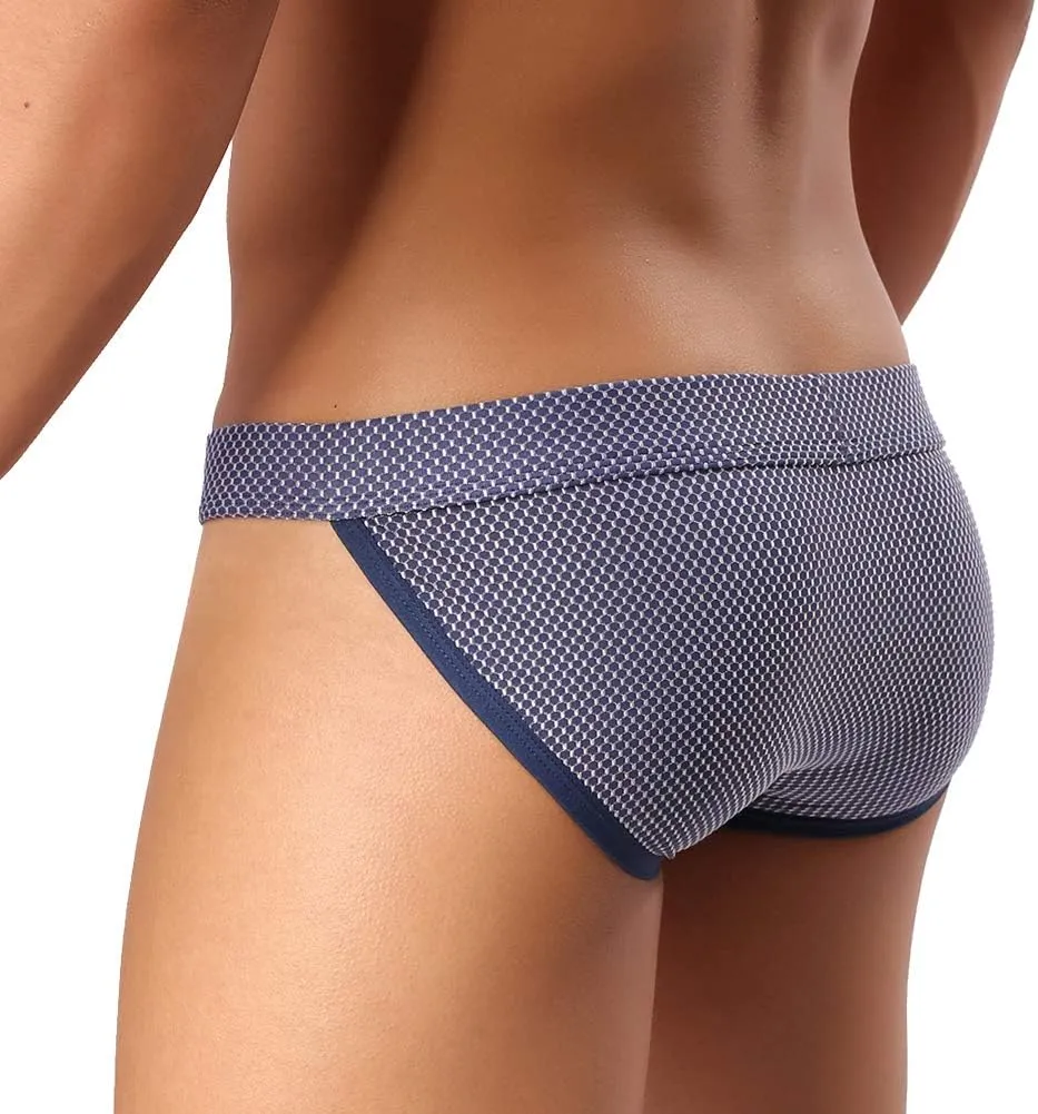 Summer Code Mens Briefs Pack Comfortable Breathable Mesh Underwear Multicolor