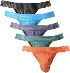 Summer Code Mens Briefs Pack Comfortable Breathable Mesh Underwear Multicolor