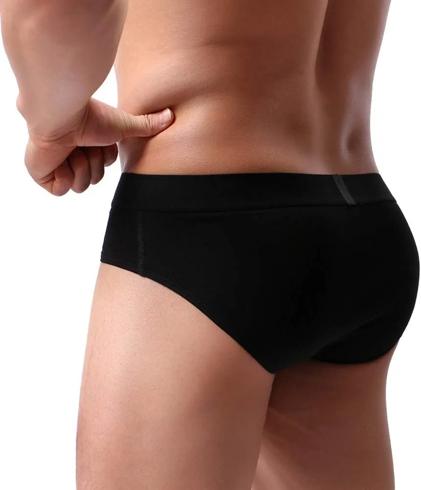 Summer Code Mens Cotton Briefs Fly Front Pouch Underwear Pack