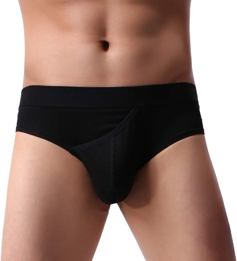 Summer Code Mens Cotton Briefs Fly Front Pouch Underwear Pack