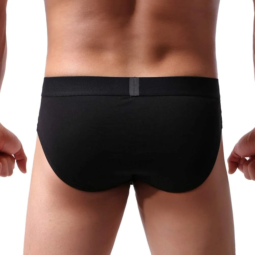 Summer Code Mens Cotton Briefs Fly Front Pouch Underwear Pack