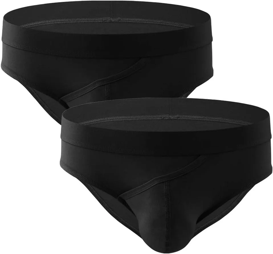 Summer Code Mens Cotton Briefs Fly Front Pouch Underwear Pack