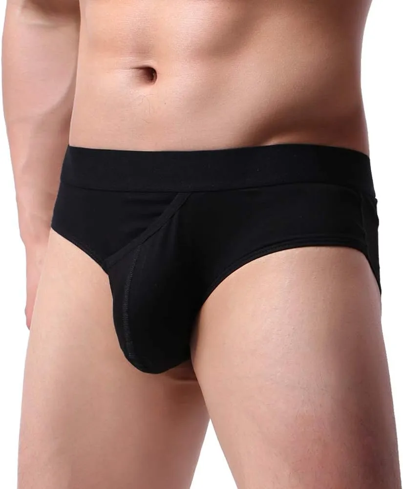 Summer Code Mens Cotton Briefs Fly Front Pouch Underwear Pack