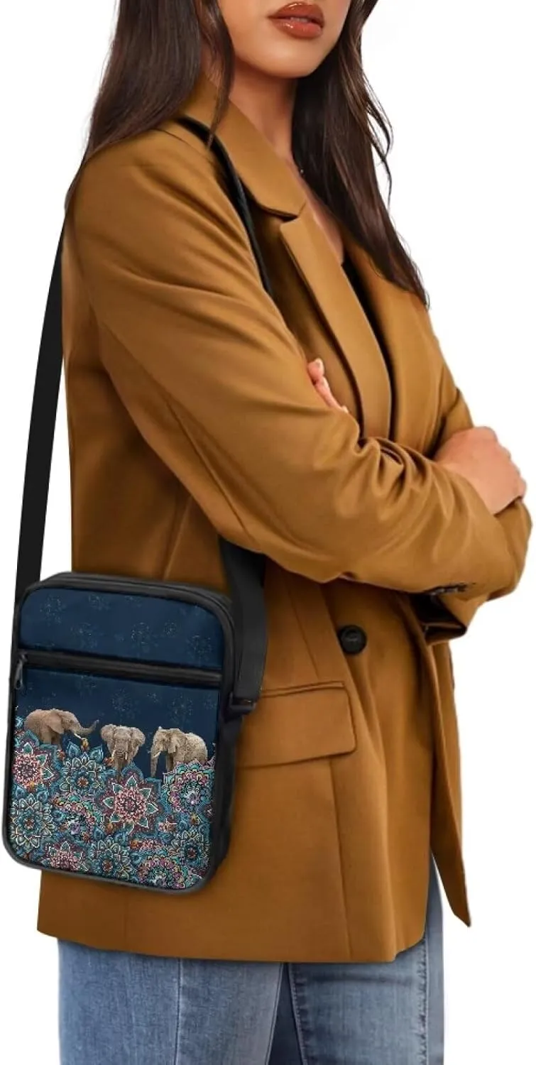 Suobstales Crossbody Bag Sling Purse for Women Men Mini Shoulder Bag Messenger Bag Fanny Back Pack Travel Passport Wallet Bag