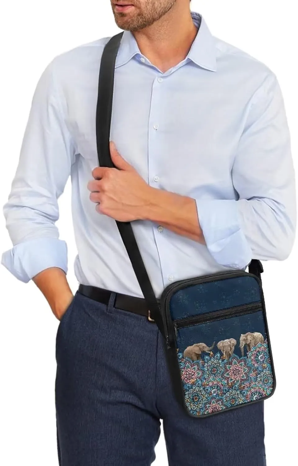 Suobstales Crossbody Bag Sling Purse for Women Men Mini Shoulder Bag Messenger Bag Fanny Back Pack Travel Passport Wallet Bag