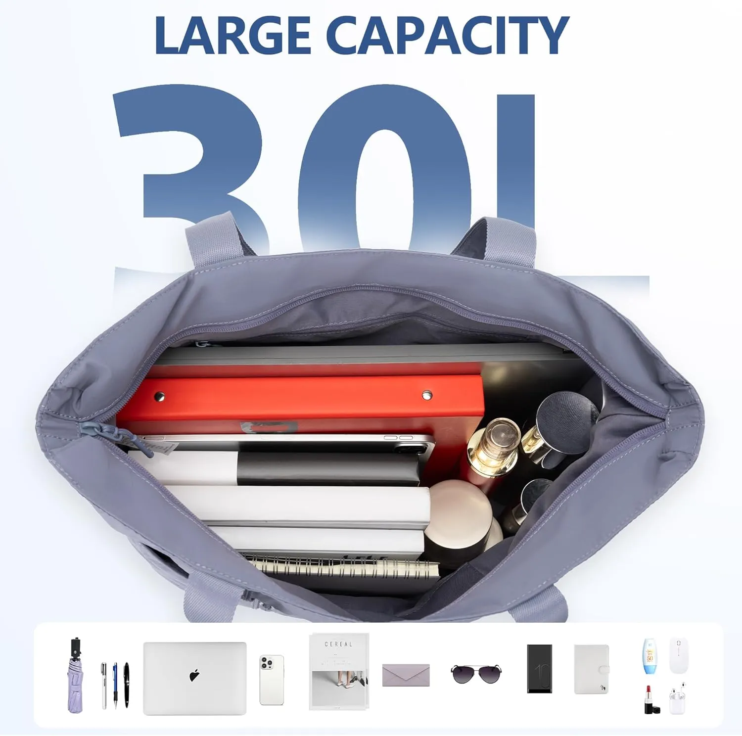 Tote Bag for Women,Large Handbag with Laptop Compartment, Shoulder Bag for Travel, Tote Bags for Work and Everyday