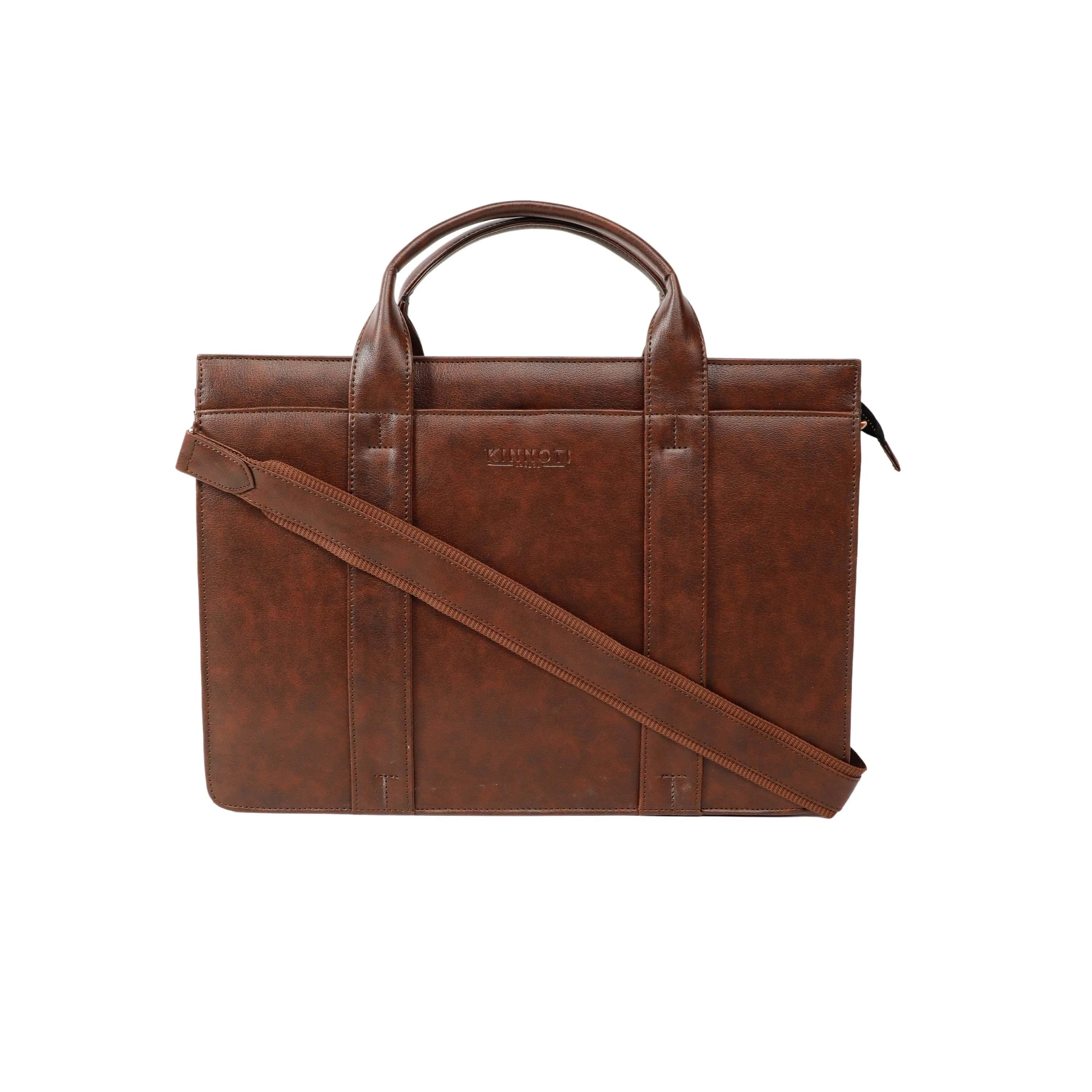 Vegan Leather Unisex  Slim Laptop Bag