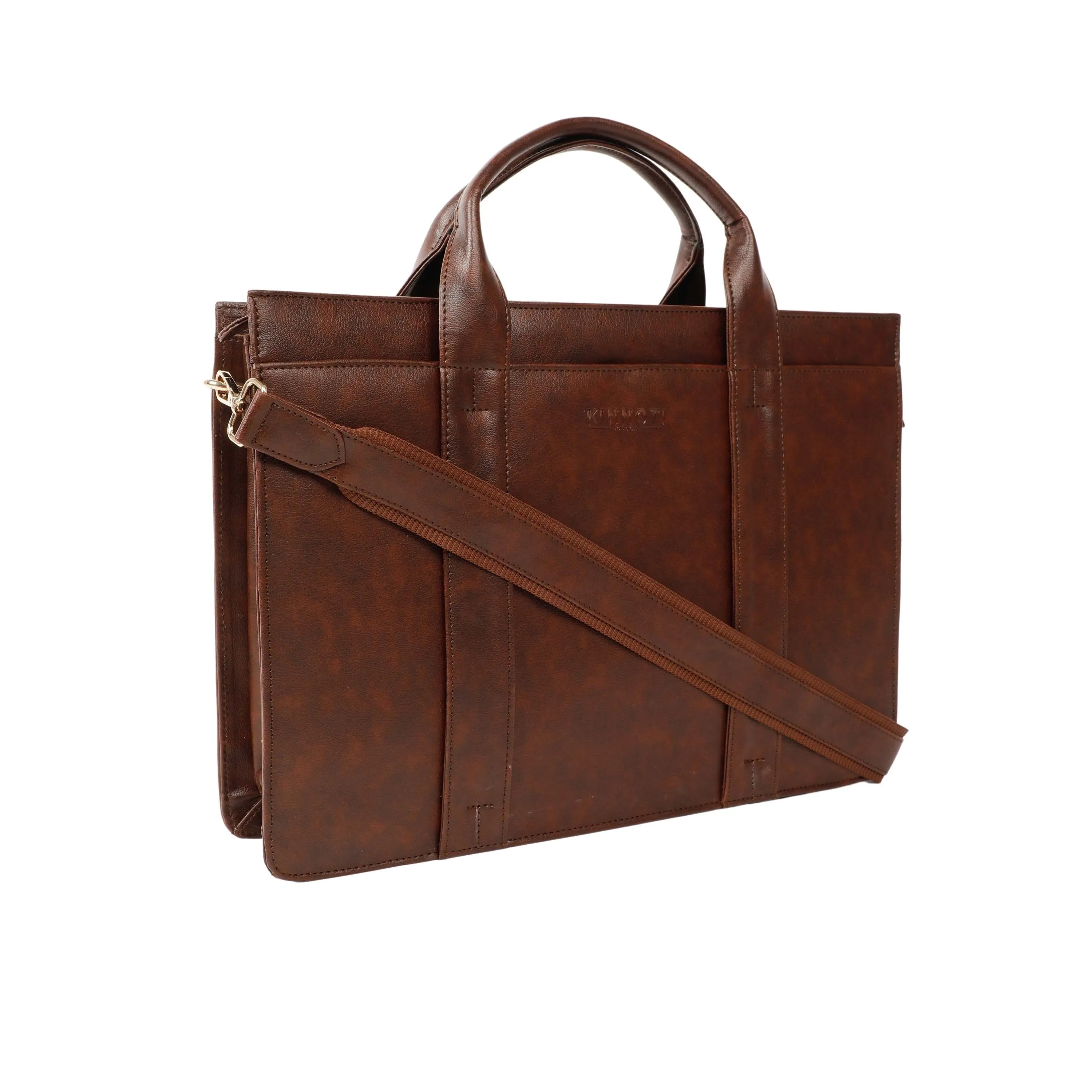 Vegan Leather Unisex  Slim Laptop Bag