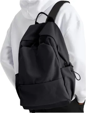 YGR Laptop Backpack for Women and Men, Waterproof Lightweight Travel Daily Rucksack Casual 15.6 inches Computer Bags for College, Black