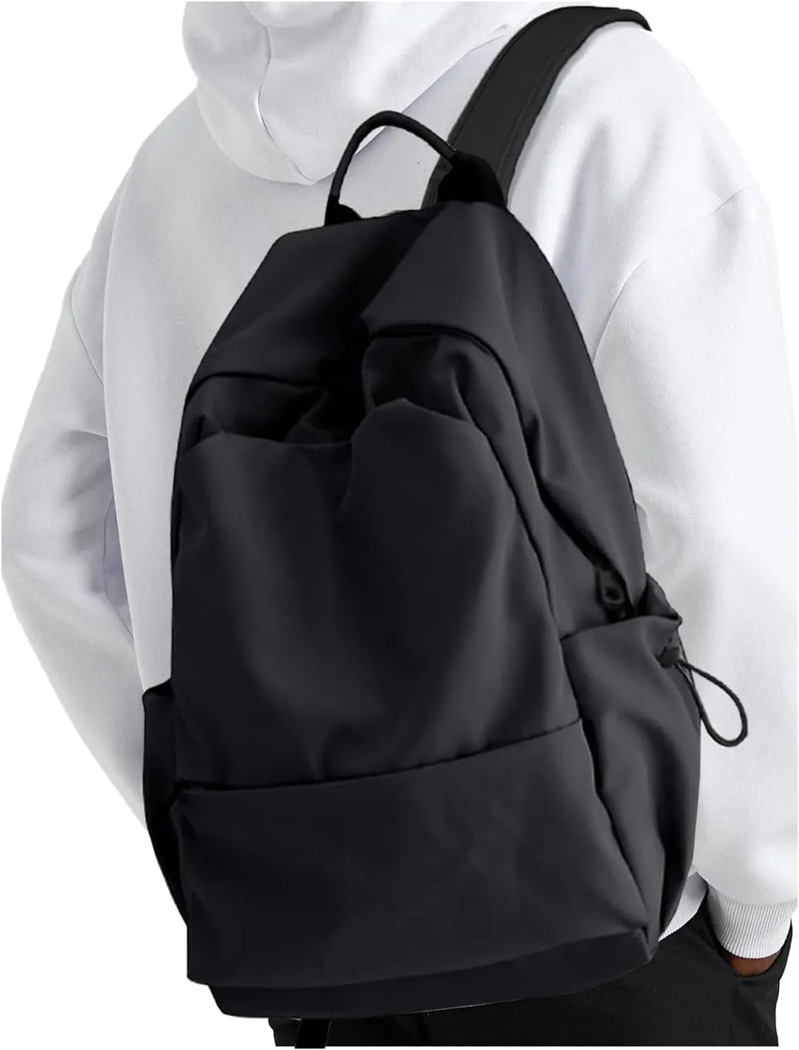 YGR Laptop Backpack for Women and Men, Waterproof Lightweight Travel Daily Rucksack Casual 15.6 inches Computer Bags for College, Black